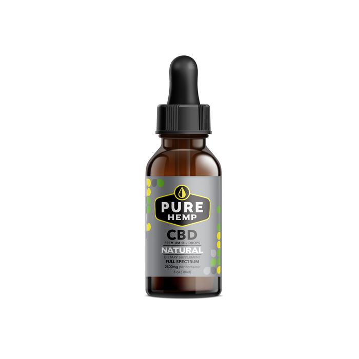 Full Spectrum CBD Oil - 2500mg Mint Flavor - Pure Hemp CBD Pure Co Full Spectrum CBD Oil - 2500mg Mint Flavor - Pure Hemp CBD Pure Co