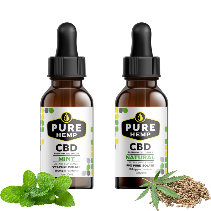 Pure Isolate CBD Oil | 500mg Natural Flavor | Pure Hemp CBD — Pure Co Pure Isolate CBD Oil | 500mg Natural Flavor | Pure Hemp CBD — Pure Co