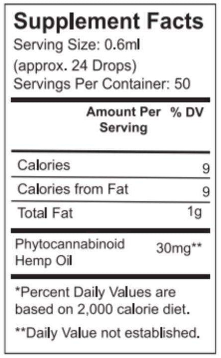 CBD Pure Isolate - 1500mg Mint Flavor Supplement Label 