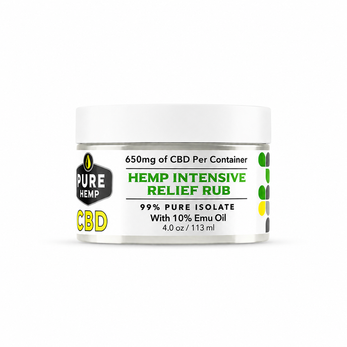 Hemp Intensive Healing Relief Rub with Emu Oil & CBD Isolate