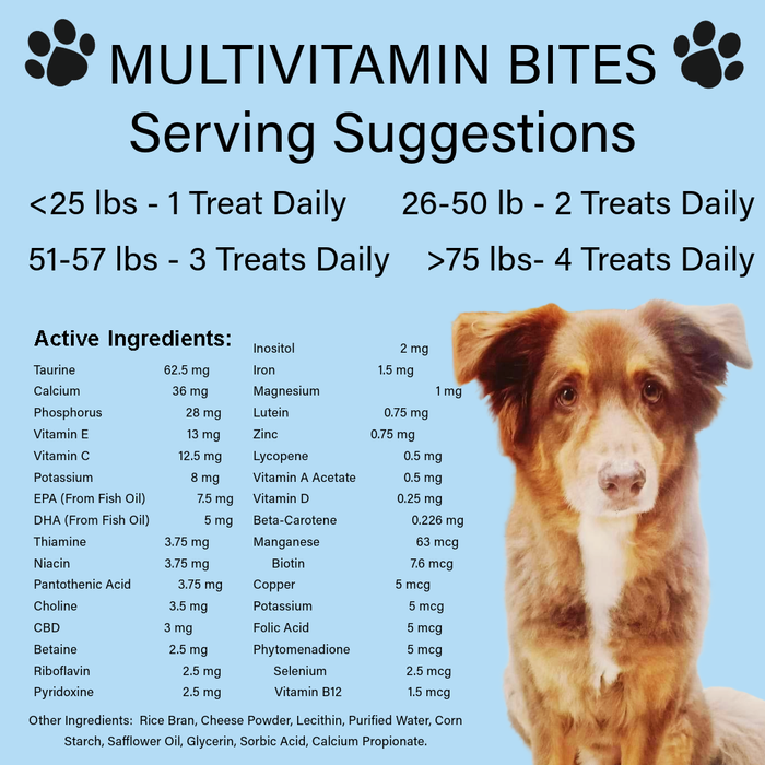 Multivitamin Bites CBD Dog Treats