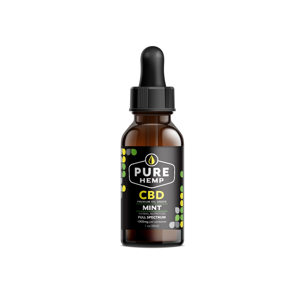 CBD Full Spectrum CBD Oil - 1000mg - 30ml - Pure Hemp CBD — Pure Co