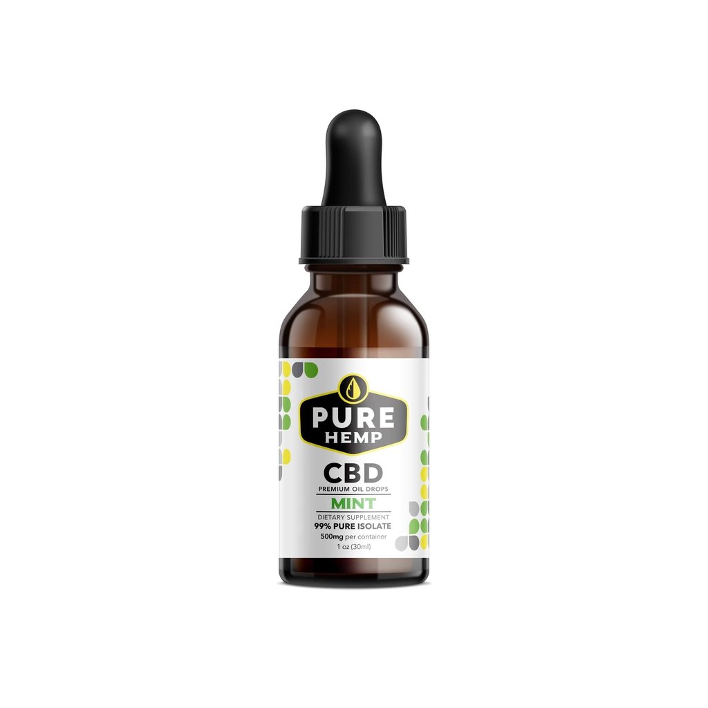Pure Isolate CBD Oil | 500mg Natural Flavor | Pure Hemp CBD — Pure Co