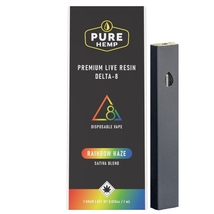 Rainbow Haze Delta 8 Live Resin Disposable Vape