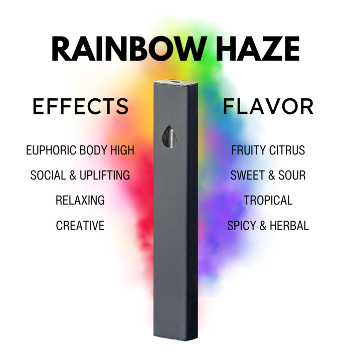 Rainbow Haze Delta 8 Live Resin Disposable Vape